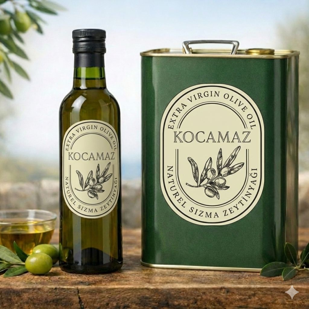 Soğuk Sıkım Sızma Kuzey Ege Bergama Doğal Zeytin Yağı 5 Litre